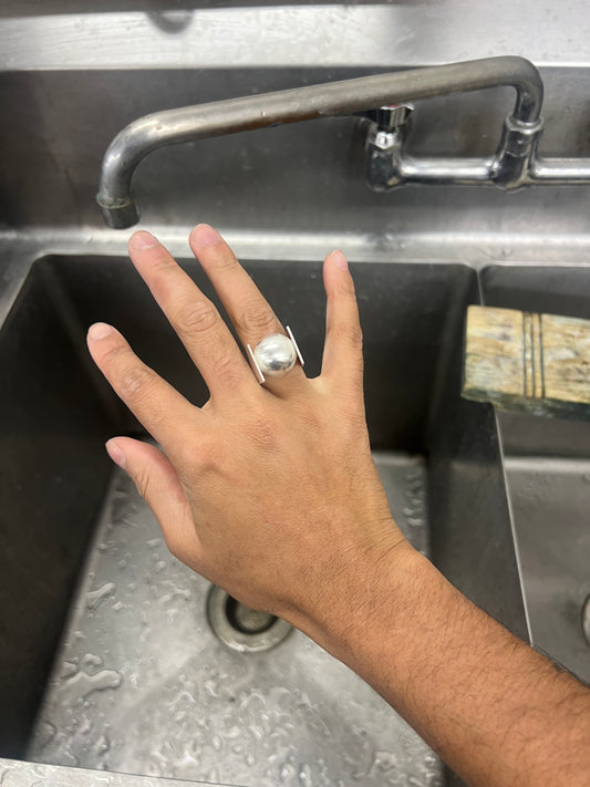 Wide Ball Ring